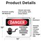 Signmission Electrical Hazard Authorized Personnel Only Danger Sign, Vinyl Decal, 14in W x 10in L, 2PK OS-2PACK-DS-D-1014-L-1197 - alternate 4